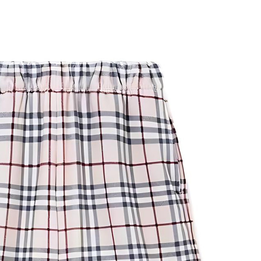 Burberry  Beige Check Elastic Waist Casual Shorts 80741881 圖 6