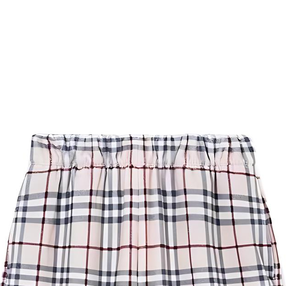Burberry  Beige Check Elastic Waist Casual Shorts 80741881 圖 7