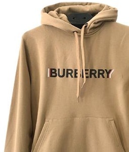 Sudadera Burberry Beige con Estampado de Letras y Corte Holgado. 80669051 1