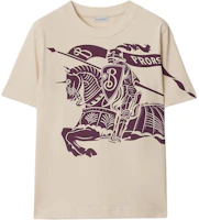Burberry Beige Logo Print Crew Neck Short Sleeve T-Shirt. 80963791 Burberry Beige Logo Print Crew Neck Short Sleeve T-Shirt. 80963791