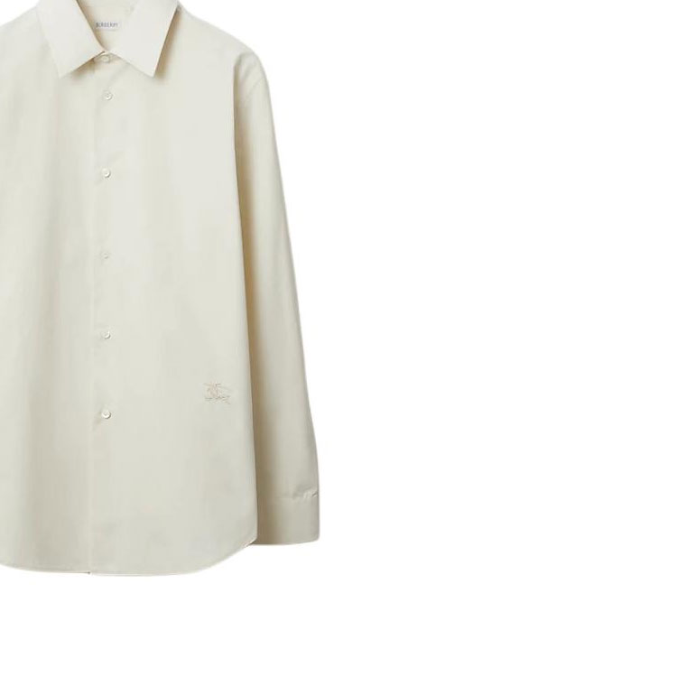 Sizing Burberry  Beige Long-Sleeve Pattern Print Shirt with Turn-Down Collar. 80778351