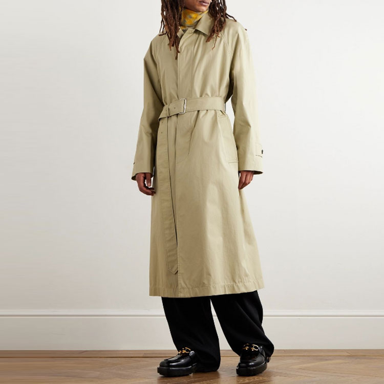 Lookbook Burberry  Beige Long Sleeve Mid-Length Trench Coat with Tie Waist 80778681