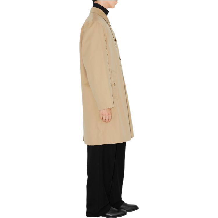Burberry  Beige Mid-Length Loose-Fit Long Sleeve Trench Coat. 80709871 圖 5