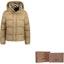 Cheap Burberry Beige Quilted Down Jacket with Padded Lining and Hood. 80910931