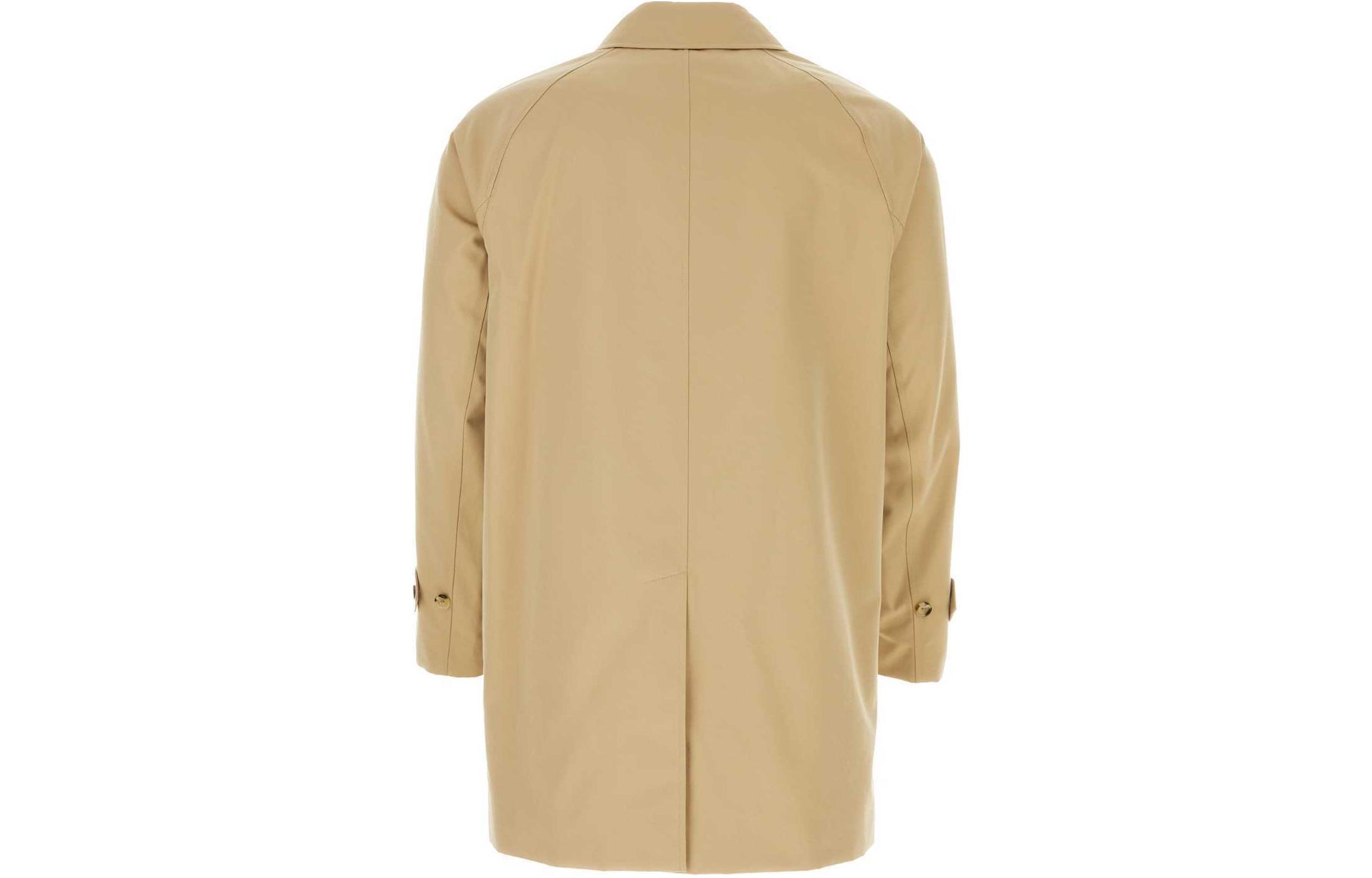 Lookbook Burberry  Beige Single-Breasted Slim-Fit Long-Sleeve Trench Coat. 80793931