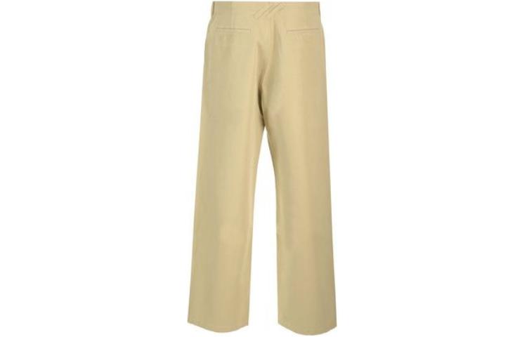 Burberry  Beige Straight-Leg Casual Pants with Zipper and Side Pockets 80806491 圖 3