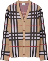 Burberry Beige V-Neck Striped Knit Sweater 80702871 Burberry Beige V-Neck Striped Knit Sweater 80702871