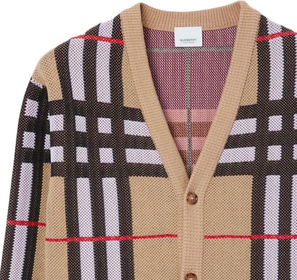 博柏利 米色V领条纹针织毛衣 80702871 Details for 博柏利 米色V领条纹针织毛衣 80702871