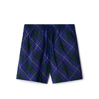 Burberry Belted Check Straight-Leg Swim Shorts Bright Navy Blue 80900441 Burberry Belted Check Straight-Leg Swim Shorts Bright Navy Blue 80900441