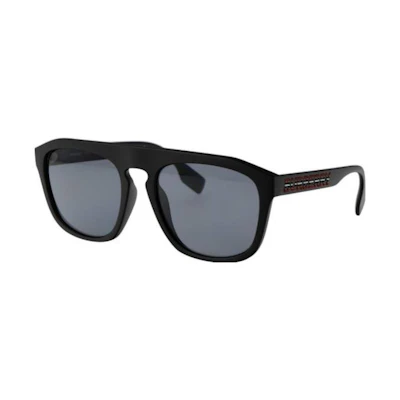 Burberry Black Acetate Butterfly Sunglasses with Side Logo. 0BE4396U346481