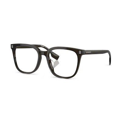 Burberry Black Acetate Square Optical Glasses with Logo. BE2361D-3010
