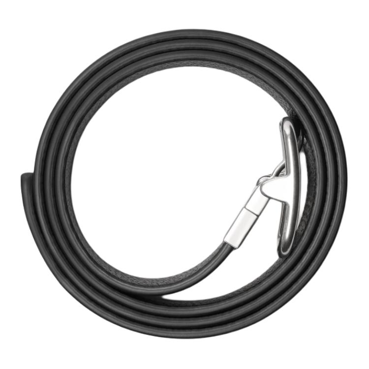 Lookbook Cinturón reversible de cuero de becerro negro y azul Burberry 3.5CM con letras. 80920561