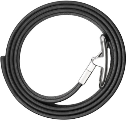 Cinturón reversible de cuero de becerro negro y azul Burberry 3.5CM con letras. 80920561 Lookbook Cinturón reversible de cuero de becerro negro y azul Burberry 3.5CM con letras. 80920561