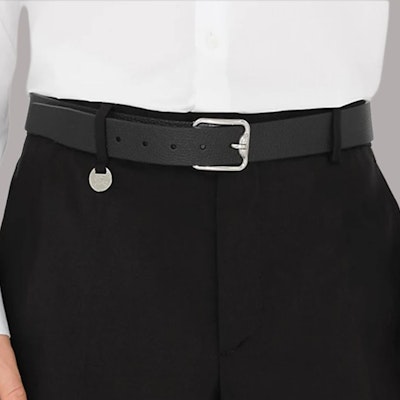 Cinturón reversible de cuero de becerro negro y azul Burberry 3.5CM con letras. 80920561 Shop Cinturón reversible de cuero de becerro negro y azul Burberry 3.5CM con letras. 80920561