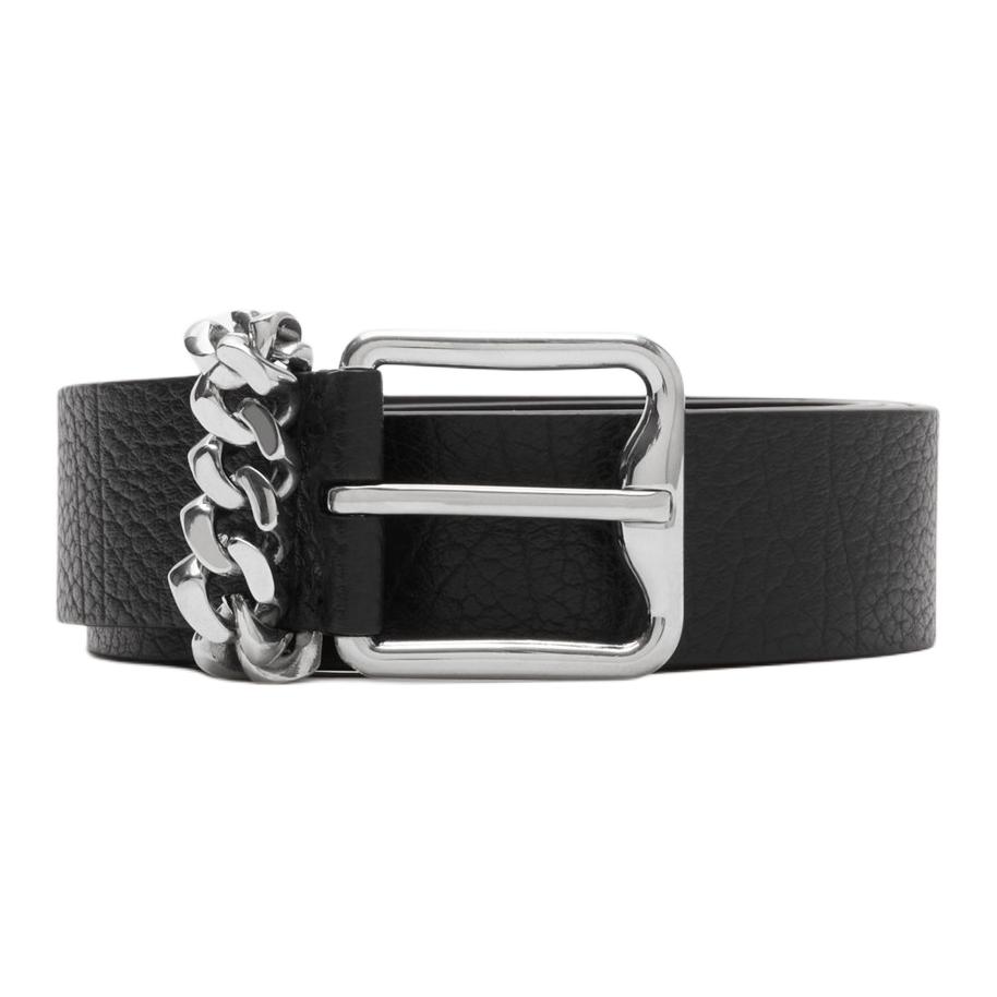 Burberry  Black Calfskin Leather Belt with Logo and Pin Buckle, 3cm Wide. 80943871