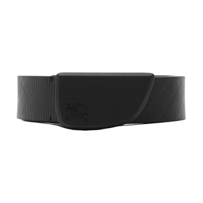 Burberry Black Calfskin Leather Belt with Pin Buckle - 3.5CM Width. 80810991