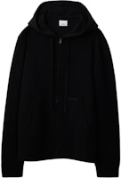 Burberry Black Cashmere Hoodie with Full Zip Long Sleeve Design 80896631 Burberry Black Cashmere Hoodie with Full Zip Long Sleeve Design 80896631
