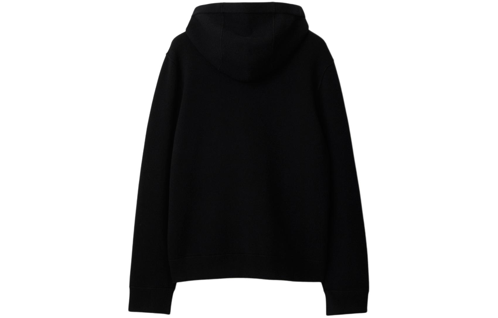 Lookbook Burberry Sudadera Negra de Cachemira con Cierre Completo y Manga Larga 80896631