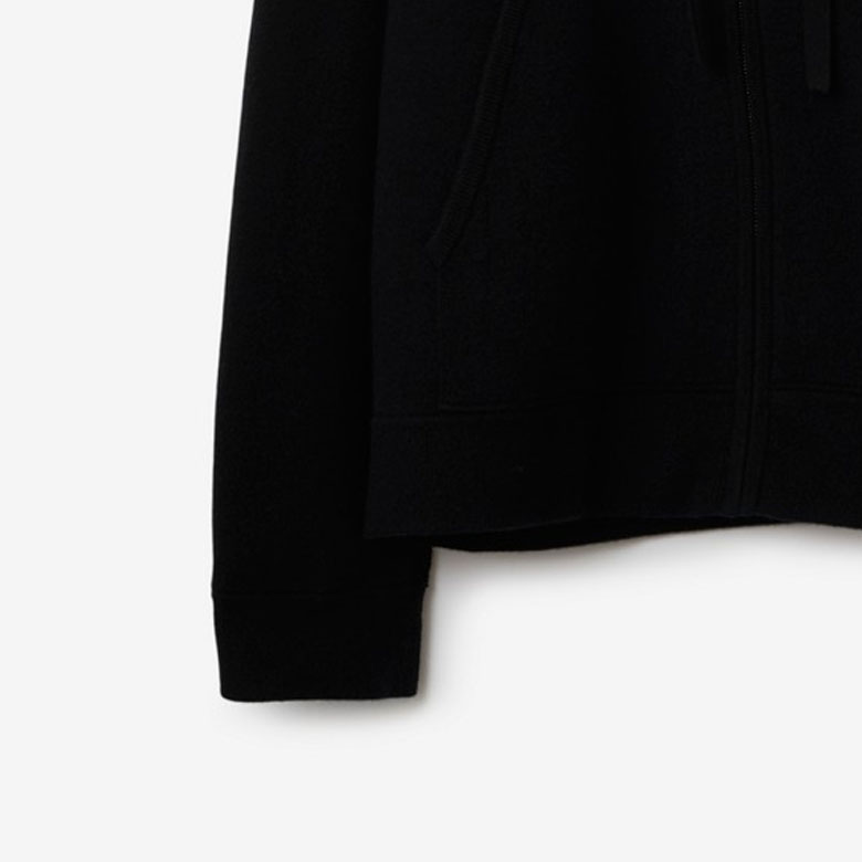 Details for Burberry Sudadera Negra de Cachemira con Cierre Completo y Manga Larga 80896631