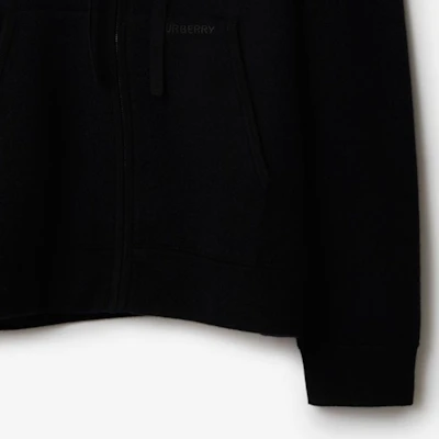 巴宝莉黑色羊绒连帽拉链长袖外套 80896631 Sizing 巴宝莉黑色羊绒连帽拉链长袖外套 80896631