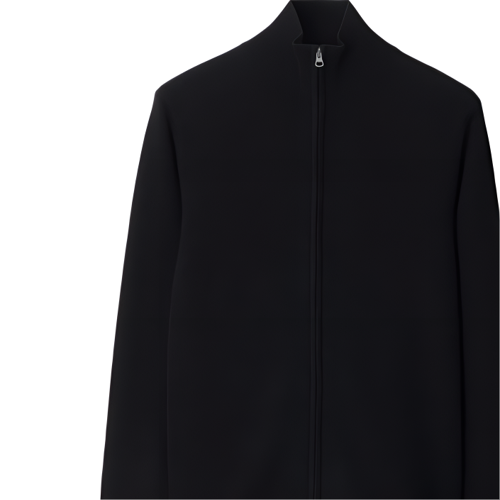 Lookbook Burberry 黑色羊絨拉鍊長袖休閒毛衣 80991601