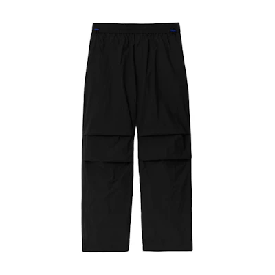 Burberry Black Casual Solid Logo Patch Cargo Pants 80837201