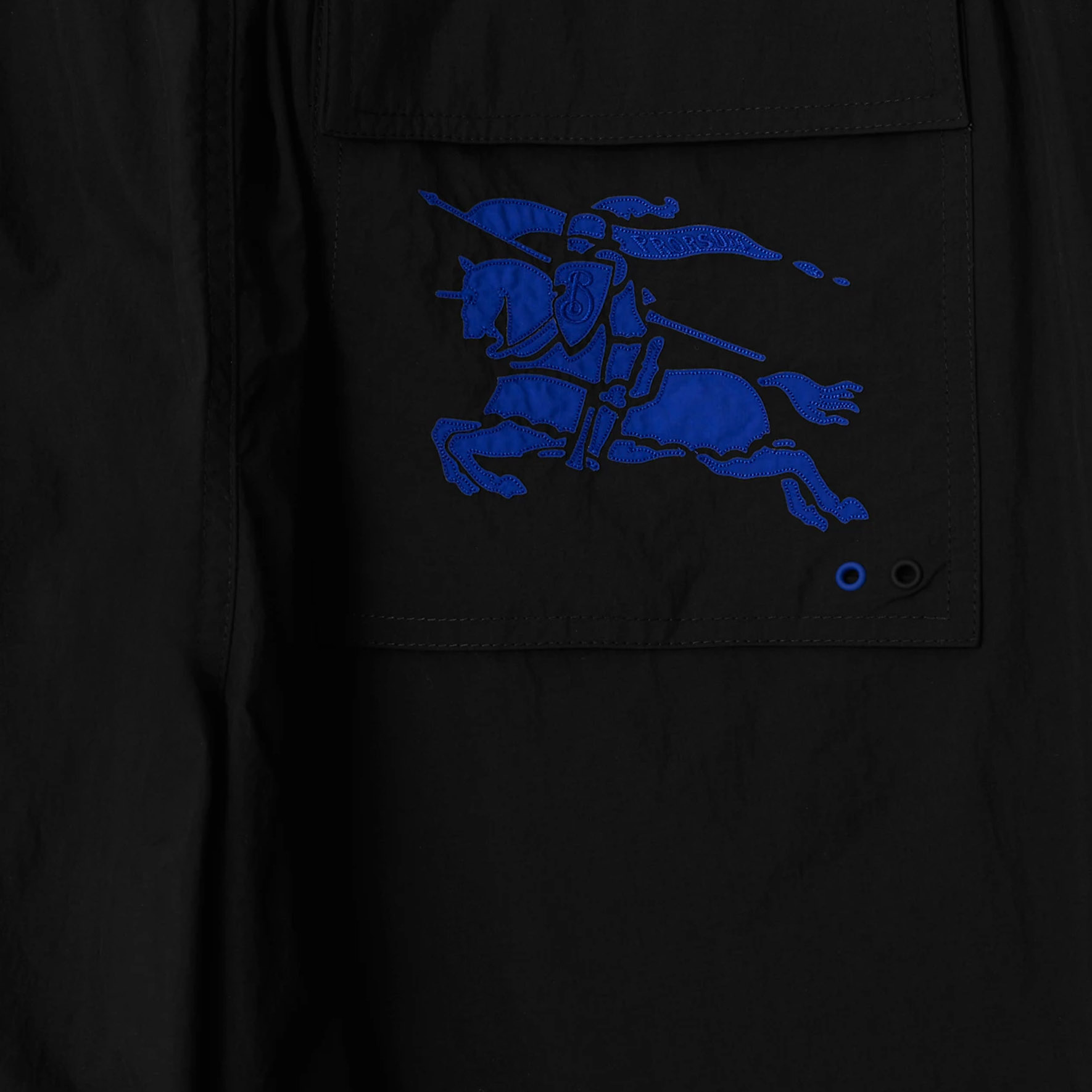 Burberry  Black Casual Solid Logo Patch Cargo Pants 80837201 圖 7