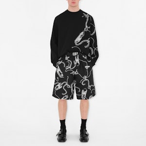 巴宝莉黑色链条印花圆领长袖卫衣 80882071 Shop 巴宝莉黑色链条印花圆领长袖卫衣 80882071