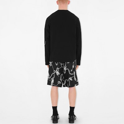 Burberry Black Chain Print Crewneck Sweatshirt Long Sleeve. 80882071 Purchase Burberry Black Chain Print Crewneck Sweatshirt Long Sleeve. 80882071