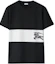 Order Burberry 黑色拼接馬術印花短袖T恤 80959361