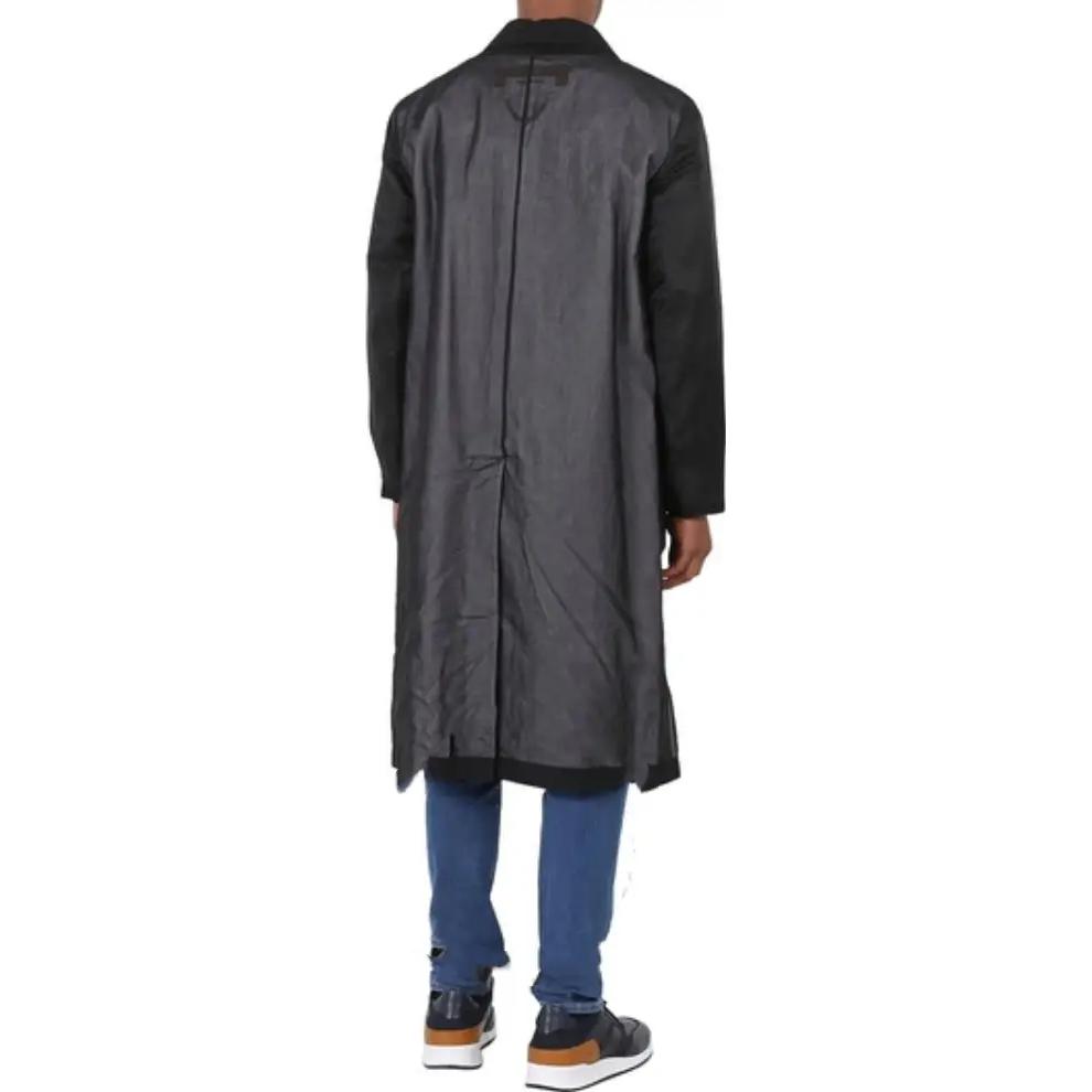 Burberry  Black Colorblock Single-Breasted Long Coat Long Sleeve 45582081 圖 5