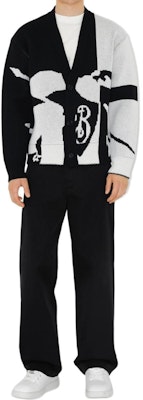 Burberry Black Colorblock V-Neck Button-Up Knit Cardigan. 80951951 Shop Burberry Black Colorblock V-Neck Button-Up Knit Cardigan. 80951951