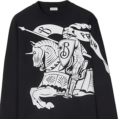 버버리 블랙 코튼 크루넥 스웻셔츠 스트라이프 프린트 디자인. 80951571 Details for 버버리 블랙 코튼 크루넥 스웻셔츠 스트라이프 프린트 디자인. 80951571