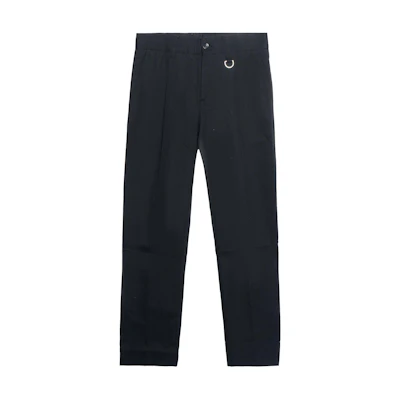 Burberry Black Cotton Gabardine Tailored Casual Long Pants 80488781