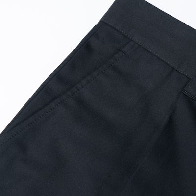 버버리 블랙 코튼 개버딘 테일러드 캐주얼 롱 팬츠 80488781 Details for 버버리 블랙 코튼 개버딘 테일러드 캐주얼 롱 팬츠 80488781