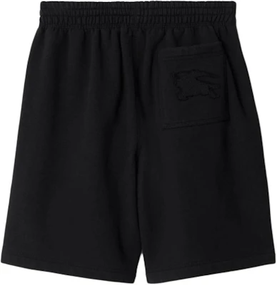 Pantalones Cortos Negros Burberry de Algodón con Logo - Ajuste Casual a la Cintura. 80849591 Lookbook Pantalones Cortos Negros Burberry de Algodón con Logo - Ajuste Casual a la Cintura. 80849591