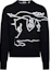 Buy Burberry Black Crewneck Printed Slim Fit Long-Sleeve Sweater 80952941