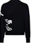 Lookbook Burberry Black Crewneck Printed Slim Fit Long-Sleeve Sweater 80952941