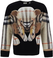 Burberry Black Crewneck Pullover Sweatshirt with Bear Print. 8049567 Burberry Black Crewneck Pullover Sweatshirt with Bear Print. 8049567
