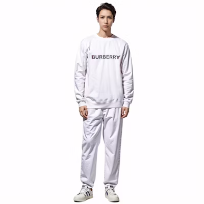 버버리 블랙 로고 프린트 크루넥 스웨트셔츠. 80529851 Cheap 버버리 블랙 로고 프린트 크루넥 스웨트셔츠. 80529851