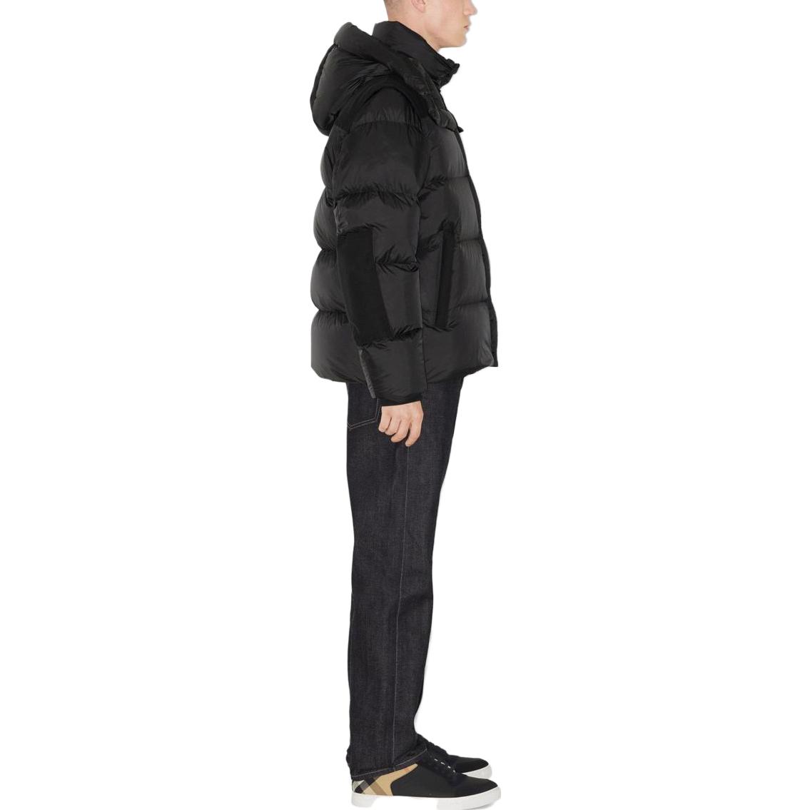 Sizing バーバリー ブラック 取り外し可能フード付きダウンジャケット カジュアルコート. 80836511