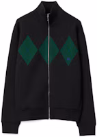 Order Burberry Black Diamond Print High-Neck Zip Casual Jacket 80810451