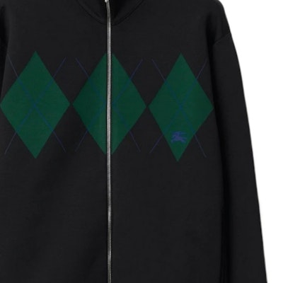 バーバリー ブラック ダイヤモンド柄 ハイネック ジップ カジュアルジャケット 80810451 Details for バーバリー ブラック ダイヤモンド柄 ハイネック ジップ カジュアルジャケット 80810451