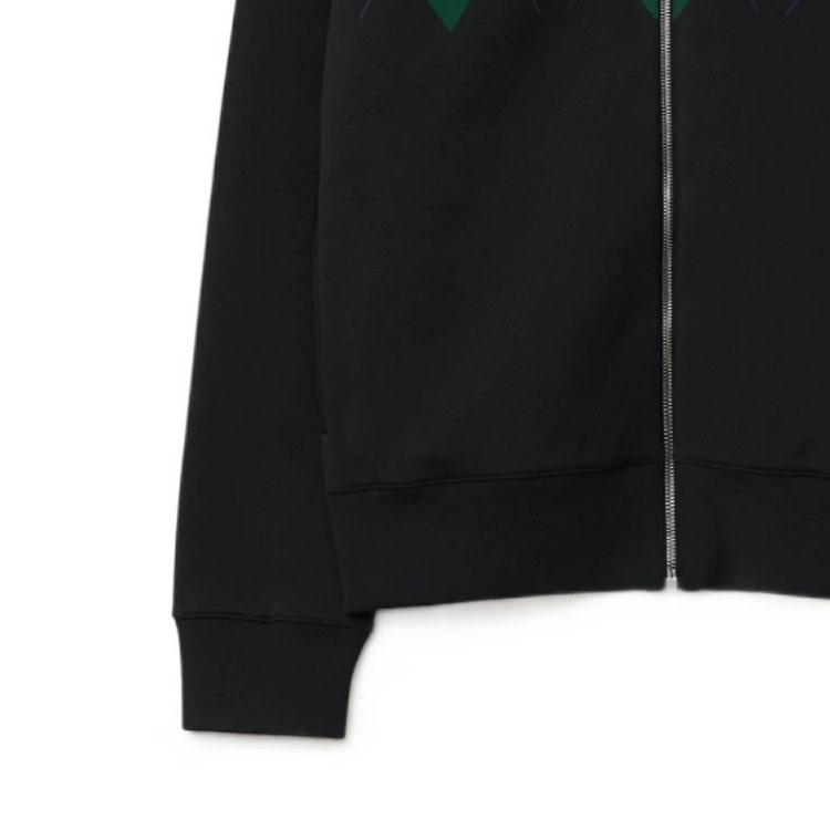 Sizing バーバリー ブラック ダイヤモンド柄 ハイネック ジップ カジュアルジャケット 80810451