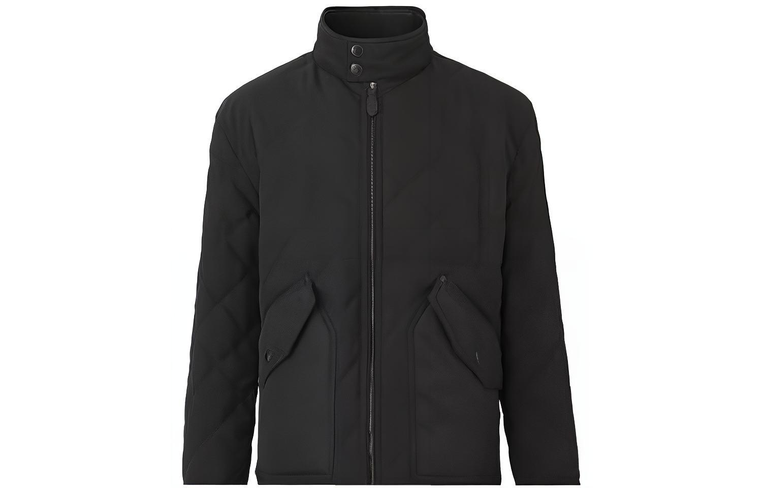 Burberry  Black Diamond Quilted Cotton Jacket Coat 8047934