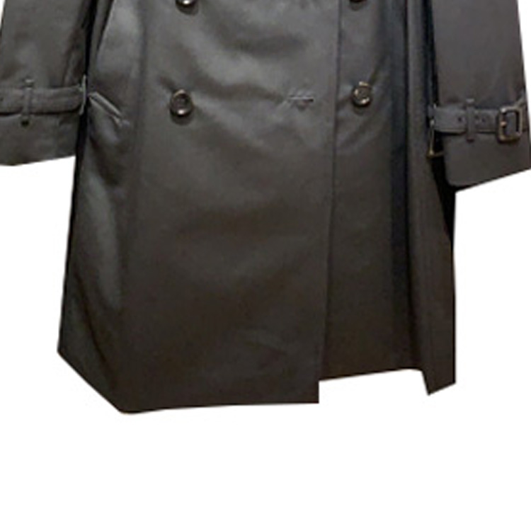 Burberry  Black Double-Breasted Trench Coat with Solid Color Design. 80559761 圖 7
