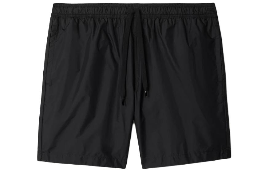Burberry  Black Drawstring Swim Shorts with Logo Lettering. 80843211