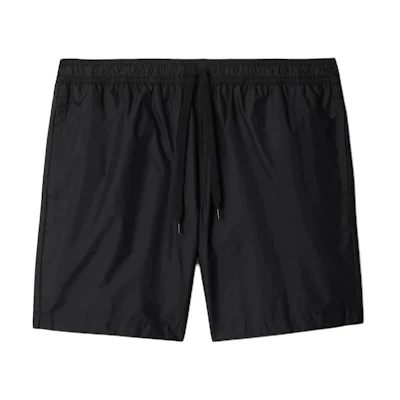 Burberry Black Drawstring Swim Shorts with Logo Lettering. 80843211