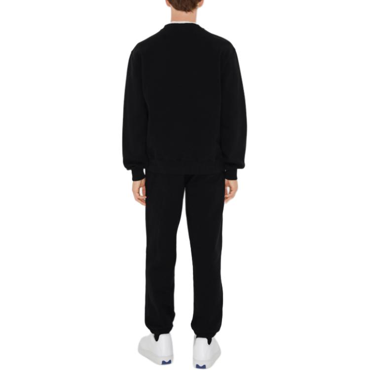 Shop Burberry Celana Santai High-Waist Loose-Fit Warna Hitam Elastis 80945661