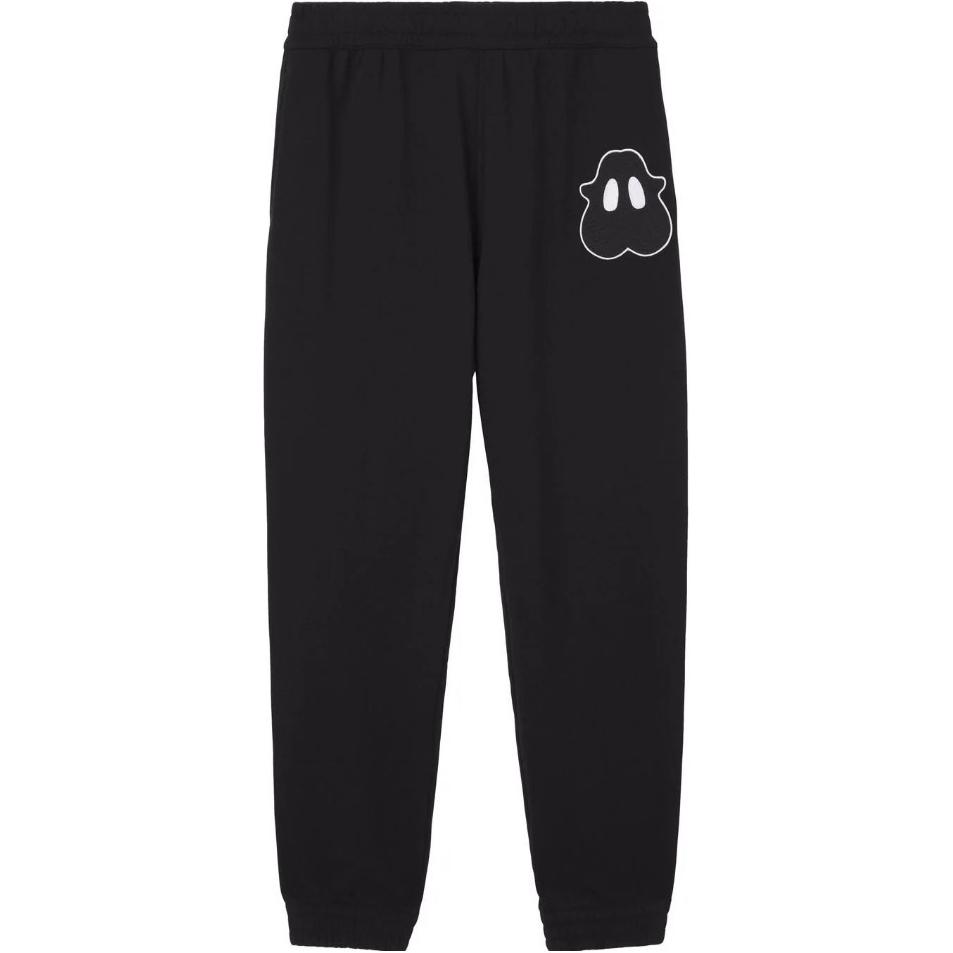 Order Pantalones deportivos Burberry negros con cintura elástica y estampado de monstruo. 80519811